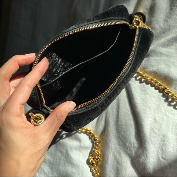 AUTHENTIC Prada Velluto Velvet with Chain Handbag - Picture 6 of 10